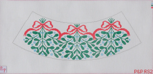 Red Bow Mistletoe Lampshade