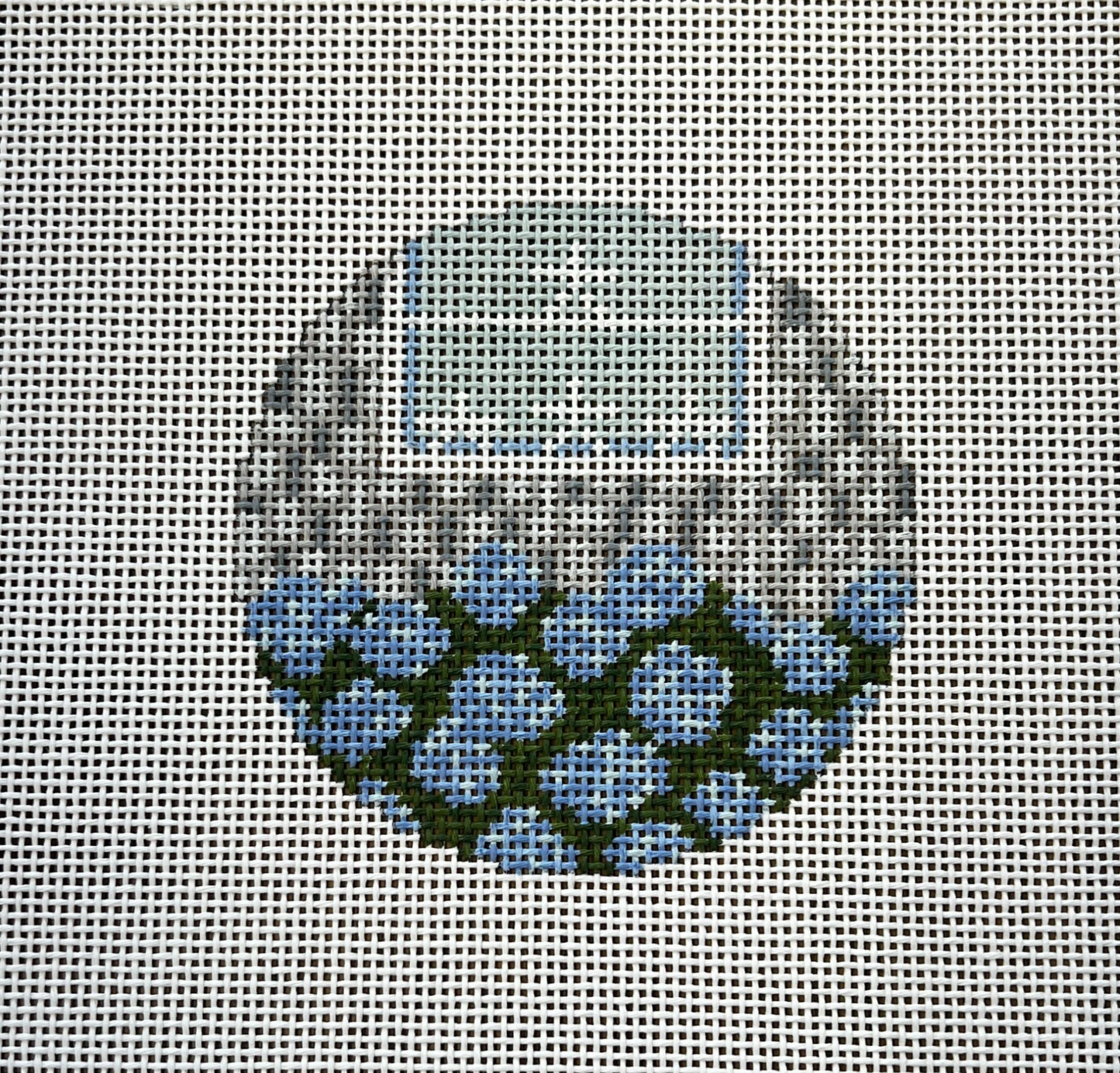 Shingles & Stars Blue Round