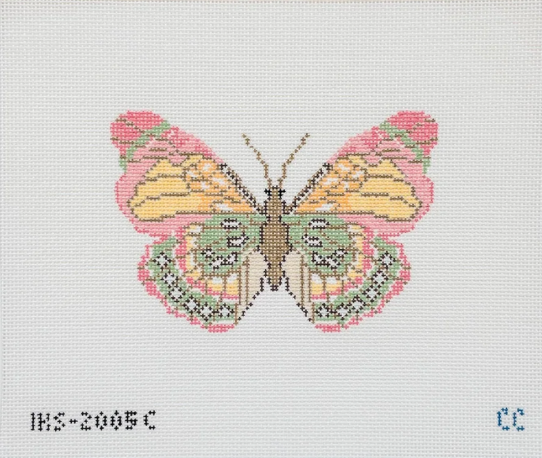Pink & Green Butterfly Ornament