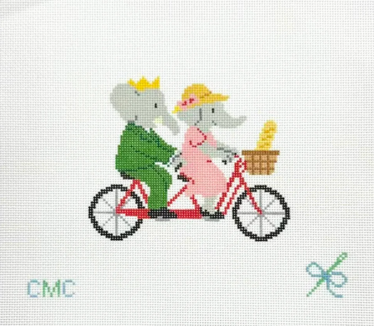 Babar & Celeste on Tandem Bike