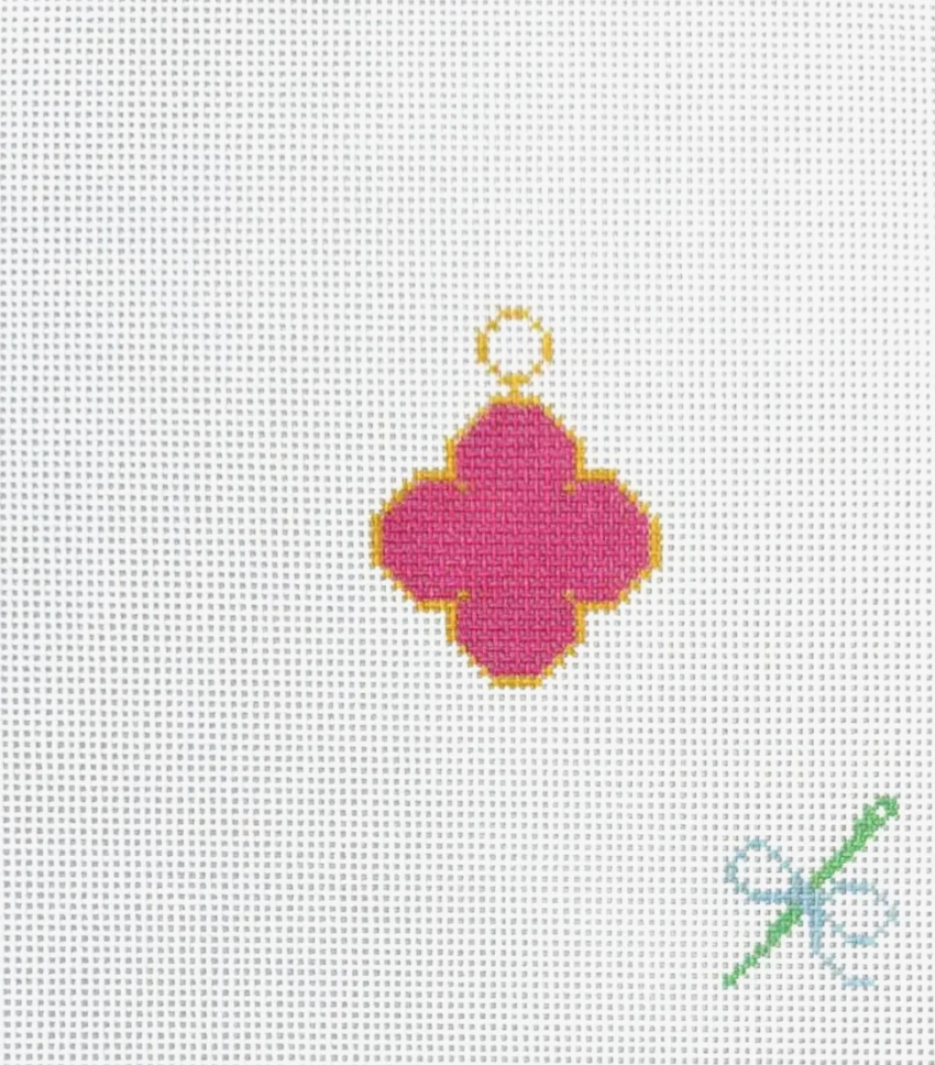 Pink Clover Charm
