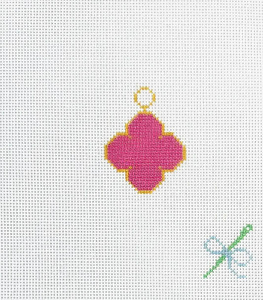 Pink Clover Charm