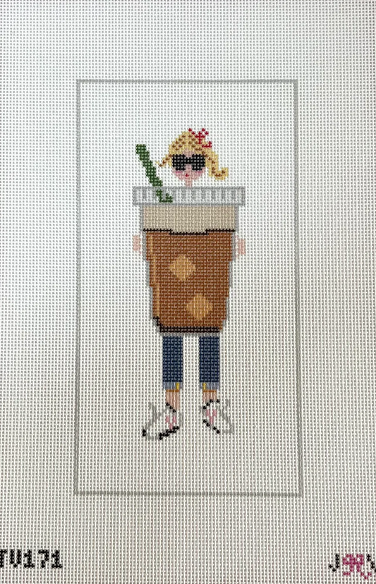 Iced Coffee Blonde Girl