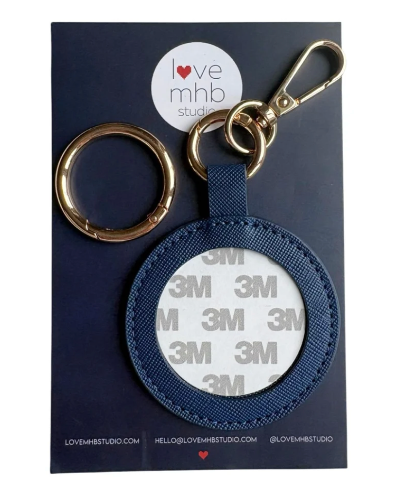 Love MHB Round Self Finishing Leather Charm