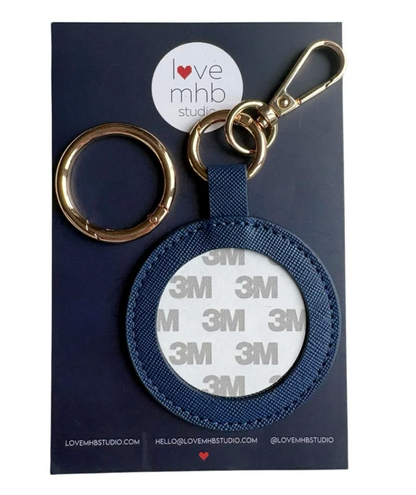 Love MHB Round Self Finishing Leather Charm