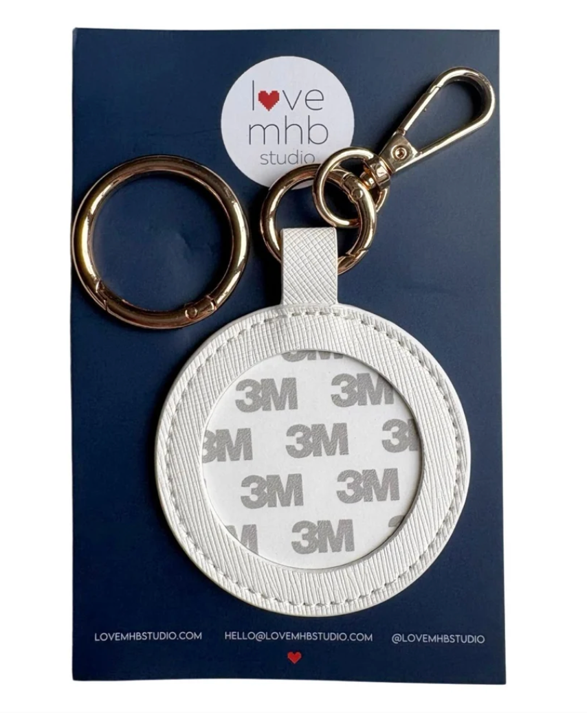 Love MHB Round Self Finishing Leather Charm