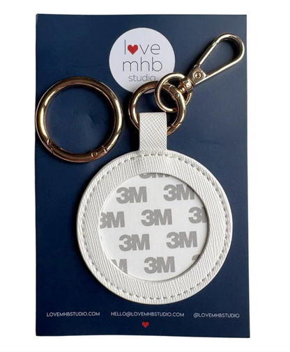 Love MHB Round Self Finishing Leather Charm