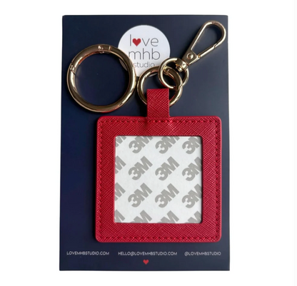 Love MHB Square Self Finishing Leather Charm