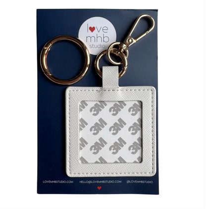 Love MHB Square Self Finishing Leather Charm