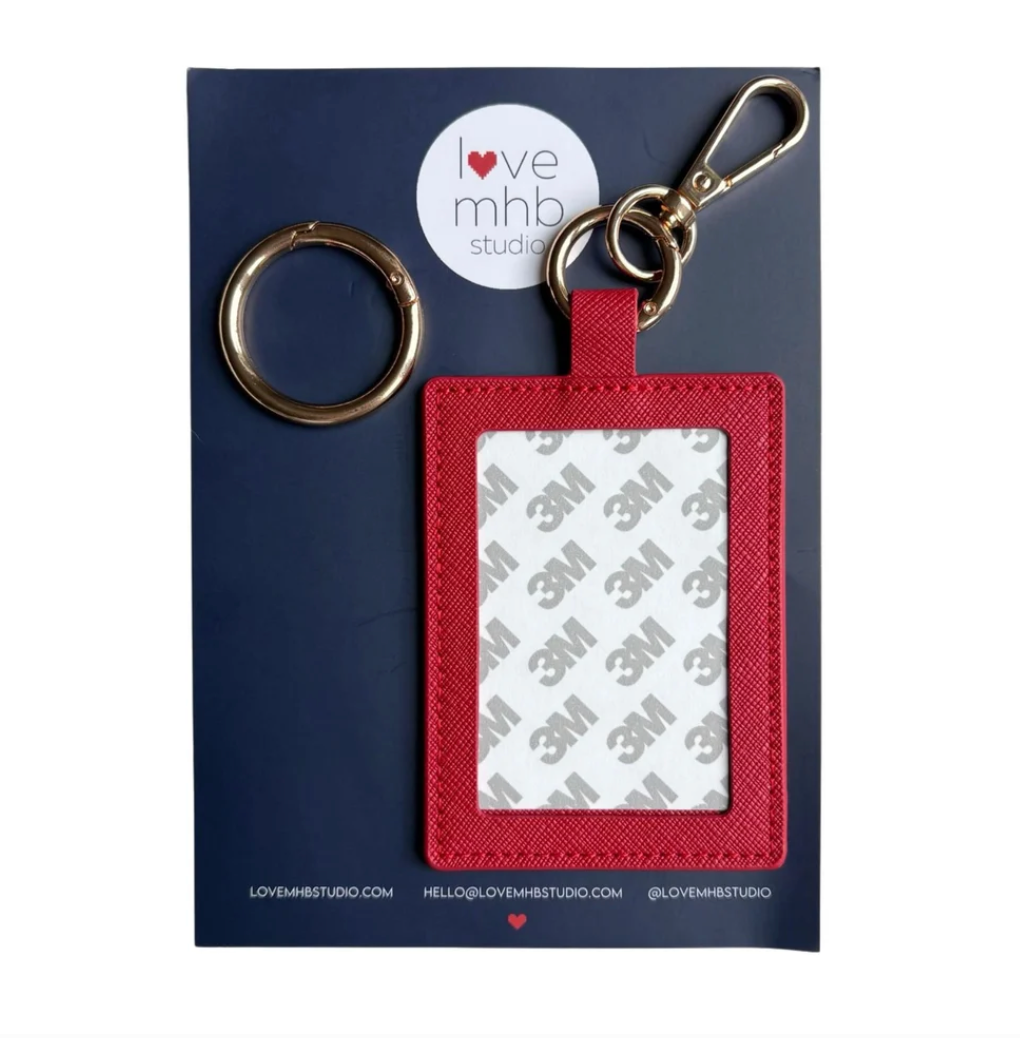 Love MHB Rectangle Self Finishing Leather Charm