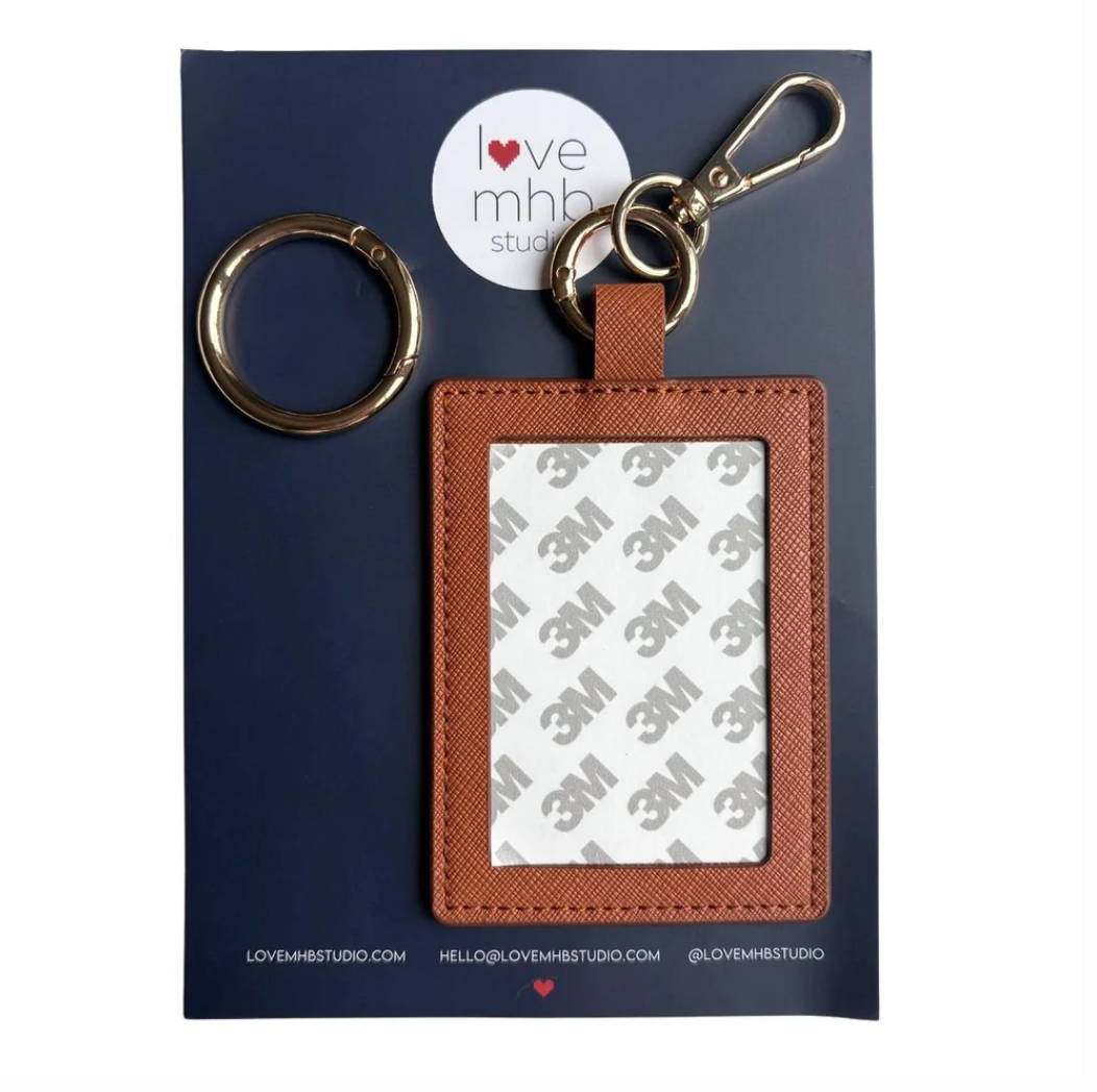 Love MHB Rectangle Self Finishing Leather Charm