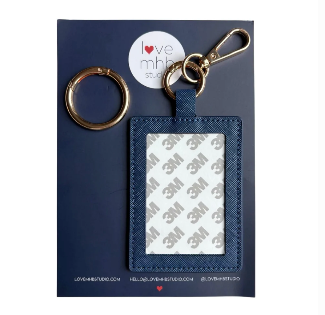 Love MHB Rectangle Self Finishing Leather Charm