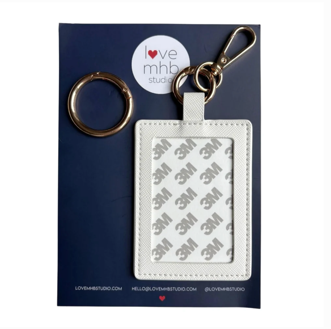 Love MHB Rectangle Self Finishing Leather Charm