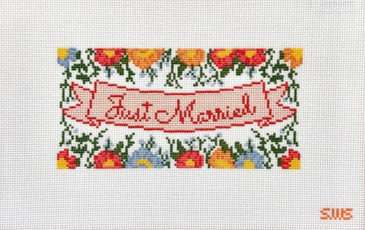 Stitching with Stacey: Just Married (18 mesh)