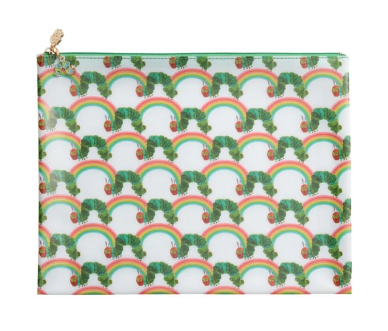 Rainbow Caterpillar Opaque PVC Project Bag