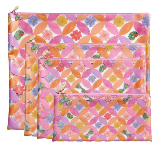 Eric Carle: Circle Leaf Flower & Butterfly PVC Project Bag (medium)