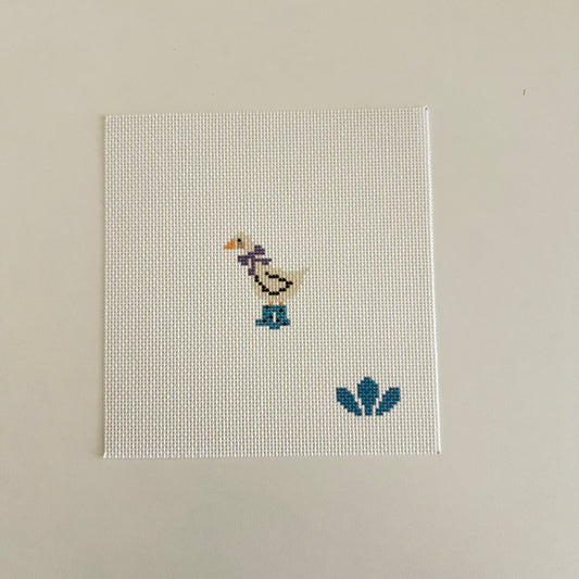 TS - Duck in Boots - A Mini Purple and Blue