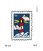 Tiff & Tide: Lighthouse Stamp