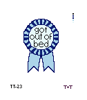 Tiff & Tide: Got out of Bed Badge
