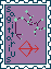 Tiff & Tide: Sagittarius Stamp