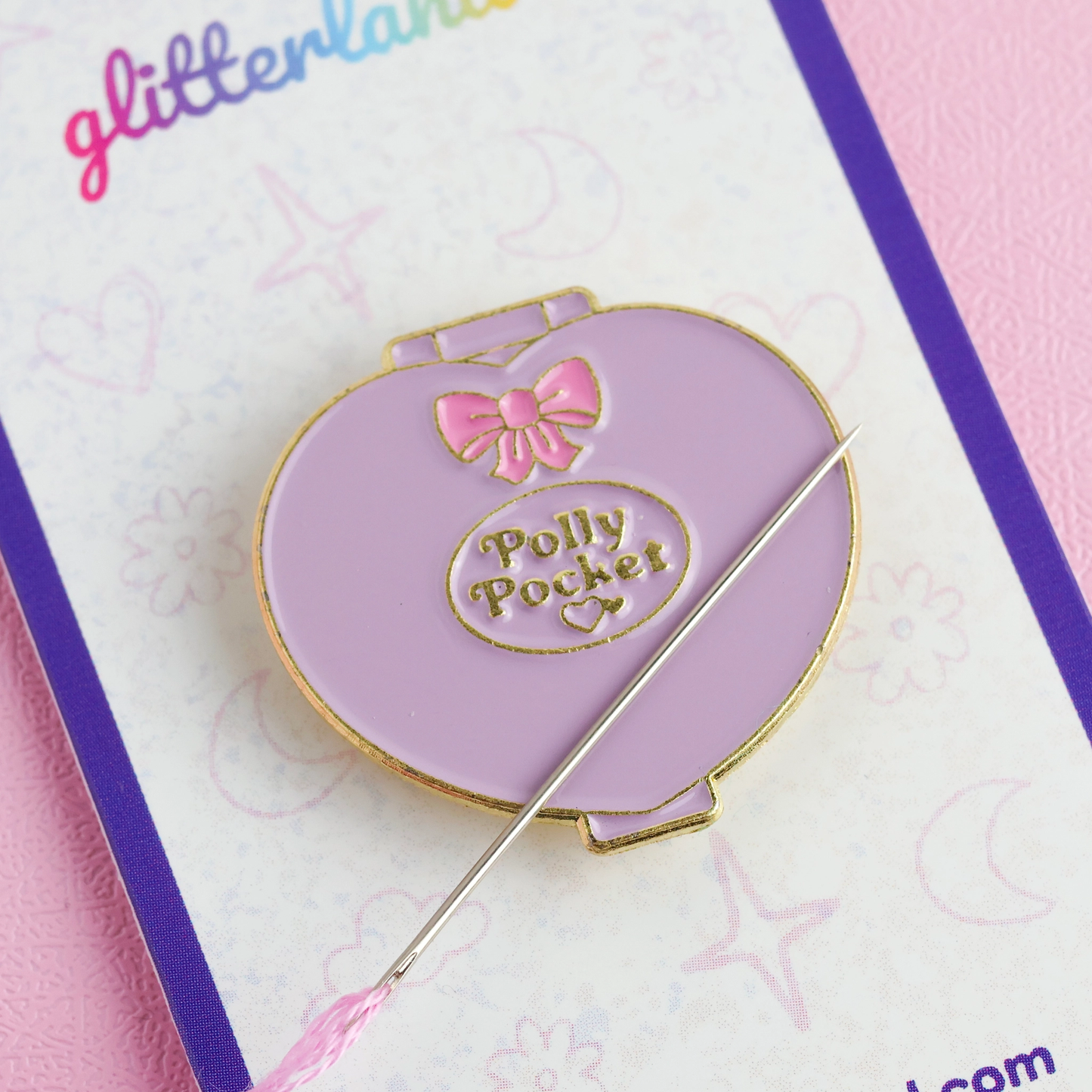 Purple Compact Needle Minder