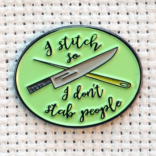 I Stitch so I Don't Stab People Needle Minder