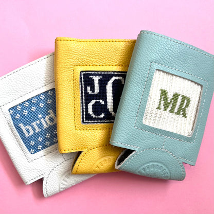 Self Finishing Leather Can Cozy