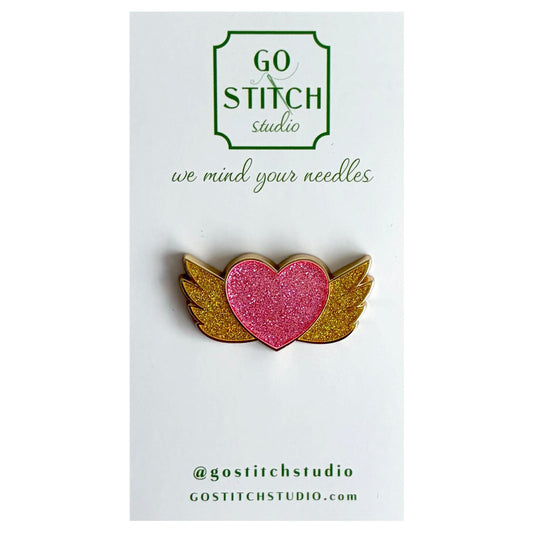 Love Wings Needle Minder - Pink
