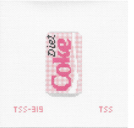 Pink Gingham Diet Coke Can