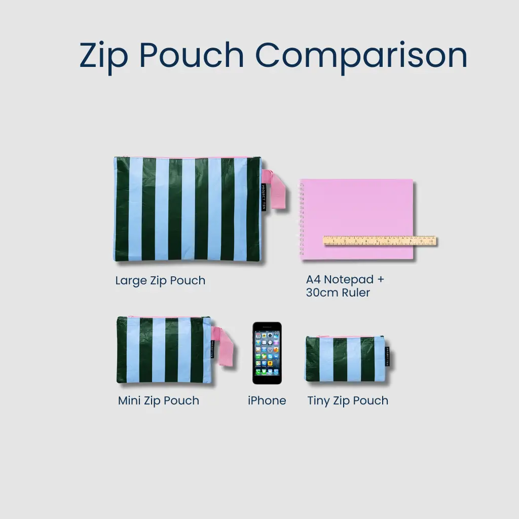 Clear Zip Pouch Bundle