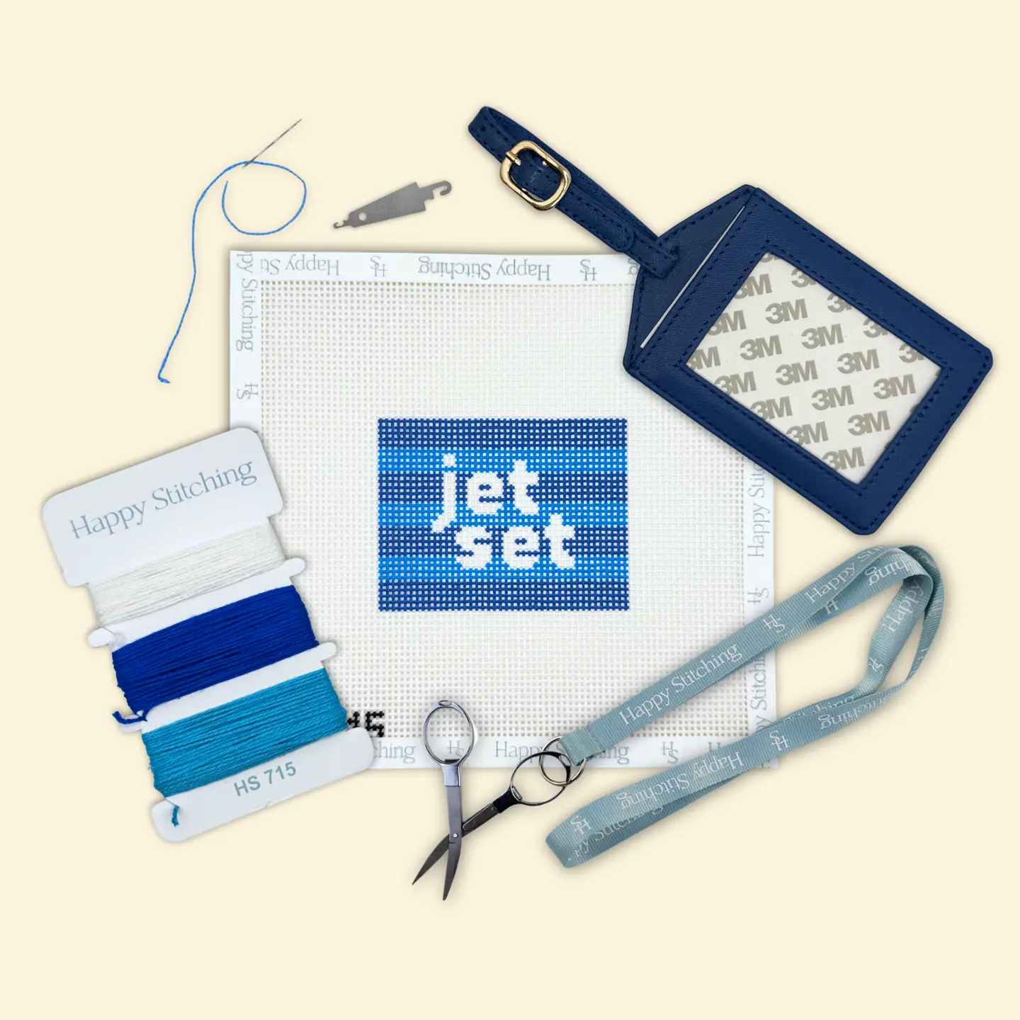 Jet Set Beginner Needlepoint Kit