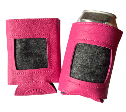 Self Finishing Leather Can Cozy
