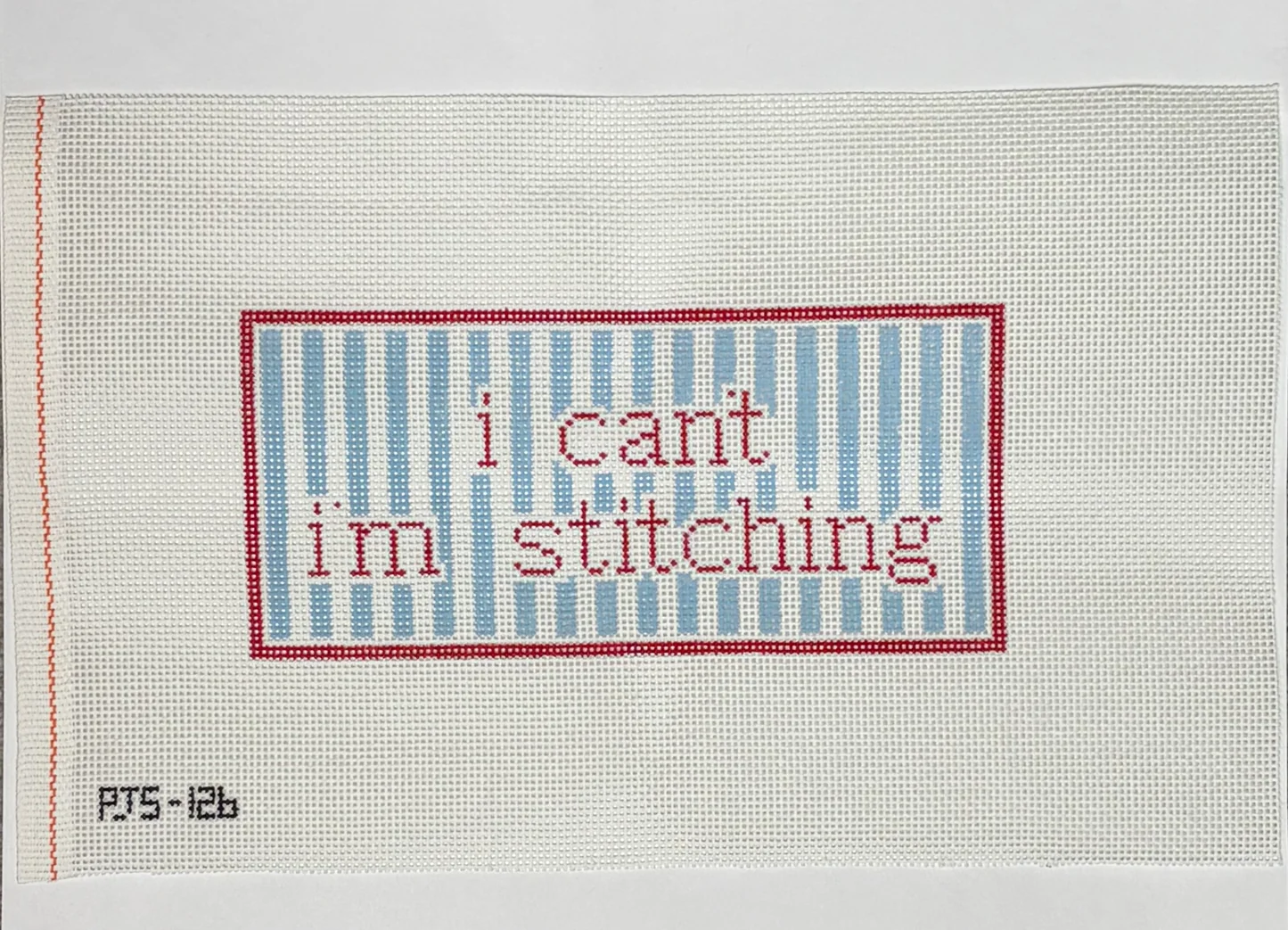 I Can't, I'm Stitching