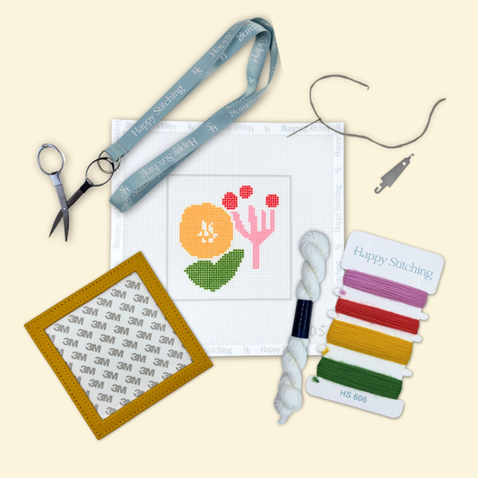 Wild Bloom Beginner Needlepoint Kit