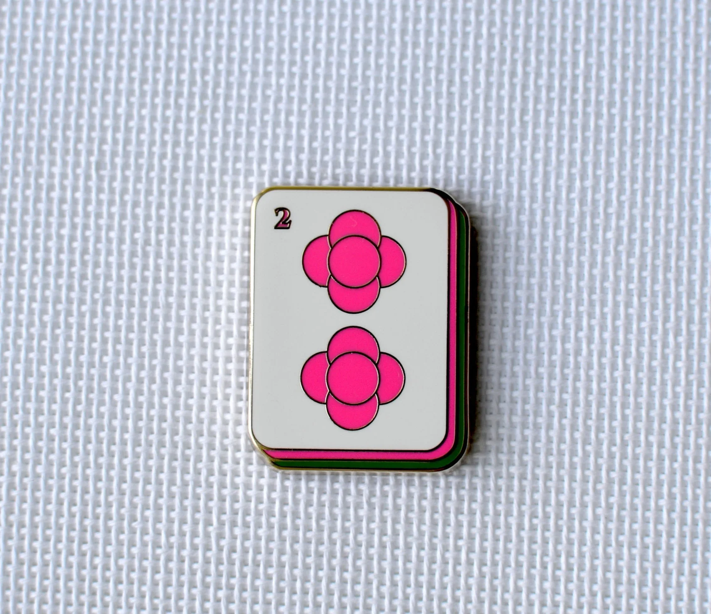 Hot Pink Mahhong Tile Needle Minder