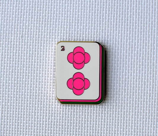 Hot Pink Mahhong Tile Needle Minder