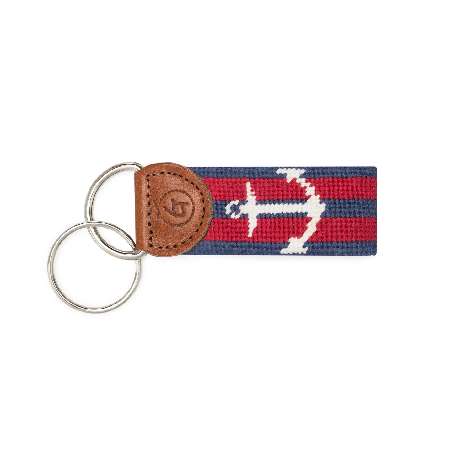 Finished Needlepoint Keychain
