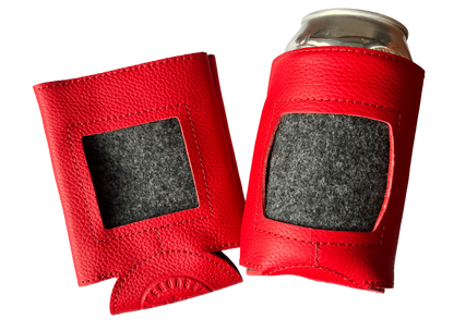 Self Finishing Leather Can Cozy