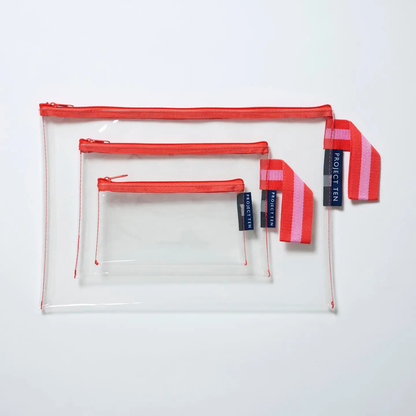 Clear Zip Pouch Bundle