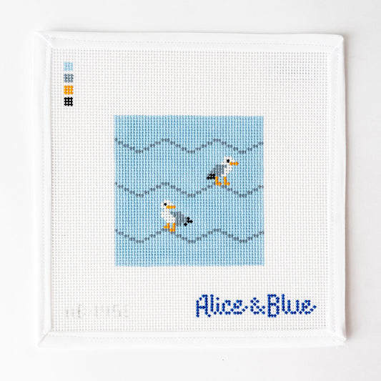 Single Seagull Coaster (light blue)