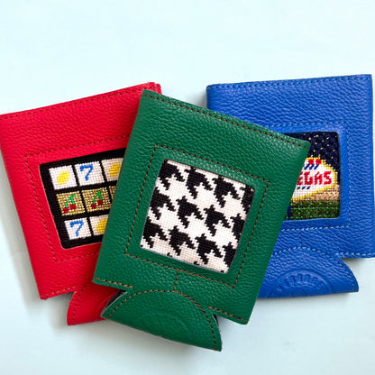 Self Finishing Leather Can Cozy