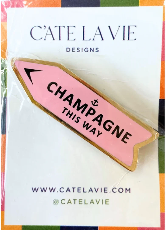 Champagne the Way Needle Minder (pink)