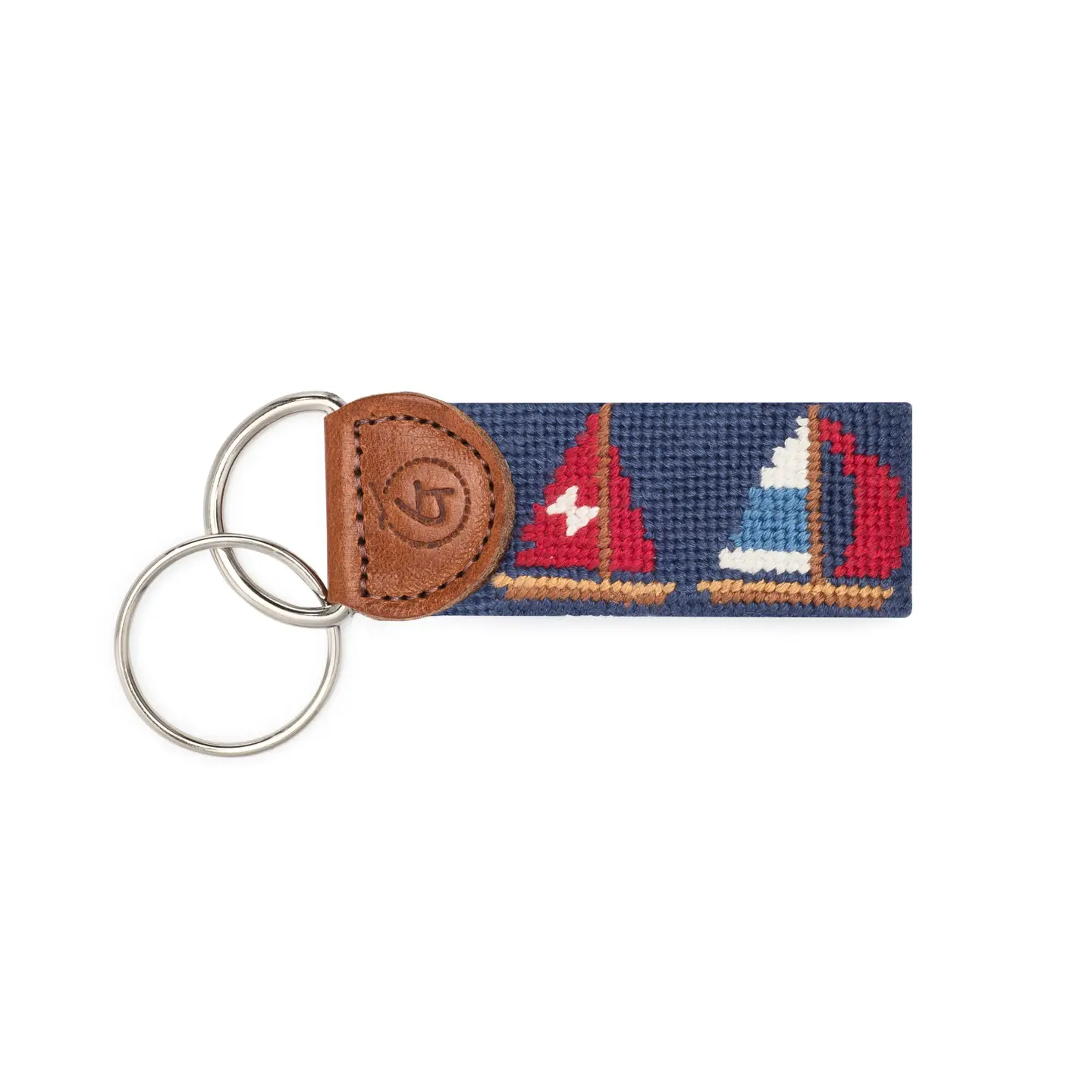 Finished Needlepoint Keychain