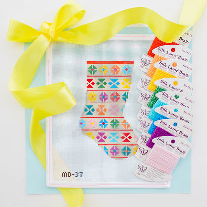 Geo Floral Mini Stocking
